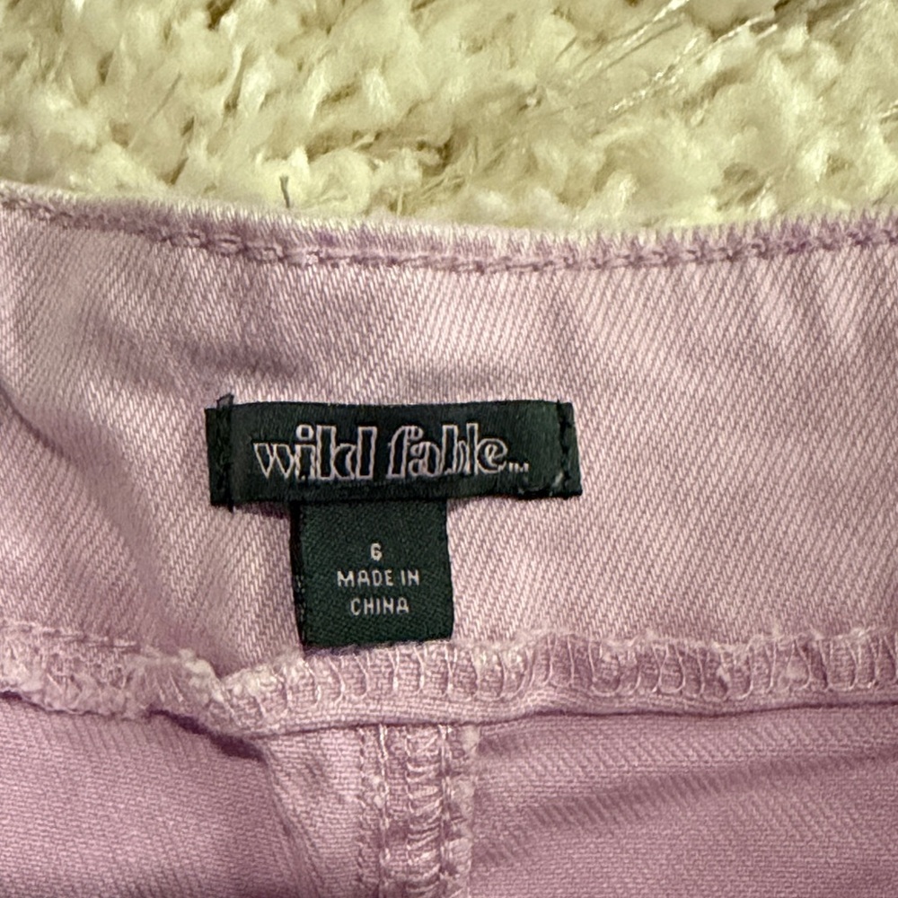 Wild Fable Lilac High-Waisted Shorts - Picture 2 of 4